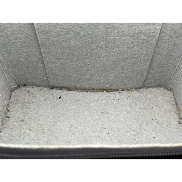 VTG Plainsman 2 Top Grain Cowhide Leather Black Hard Camera Tote BROKEN ZIPPER - Picture 8 of 9